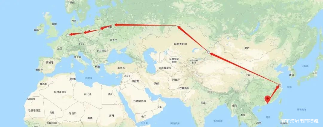 中欧卡航线路图 中欧卡航线路图